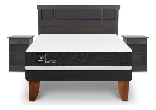 Cama Europea Gris