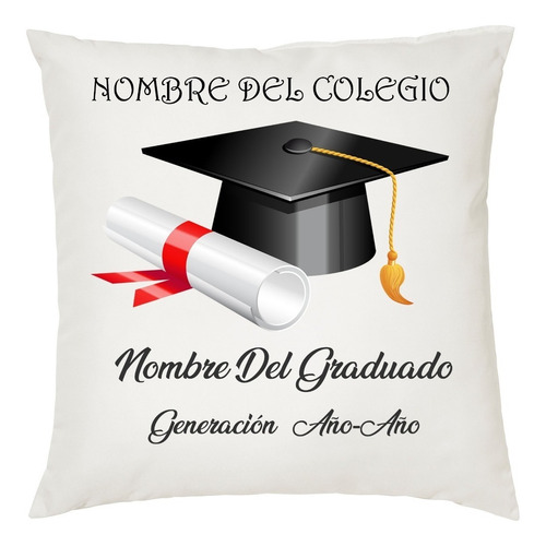 25 Cojines Graduacion Personalizados Fin De Clases Regalos