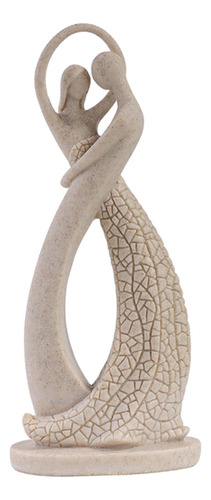 Escultura , Estatuilla De Pareja 8,8 Cm X 6,4 Cm X 20,5 Cm