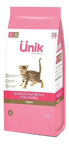 Unik Gato Kitten Cachorro X 7.5 Kg
