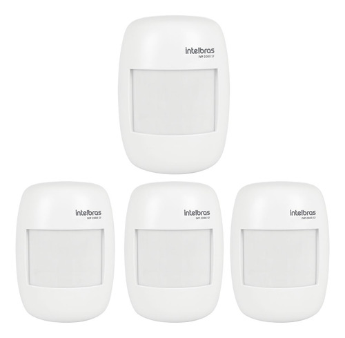 Kit 4 Sensores Alarme Passivo Sem Fio Ivp 2000 Sf Intelbras