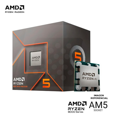Procesador Ryzen 5 8400f 4.2ghz-4.7ghz Turbo Six Core Am5