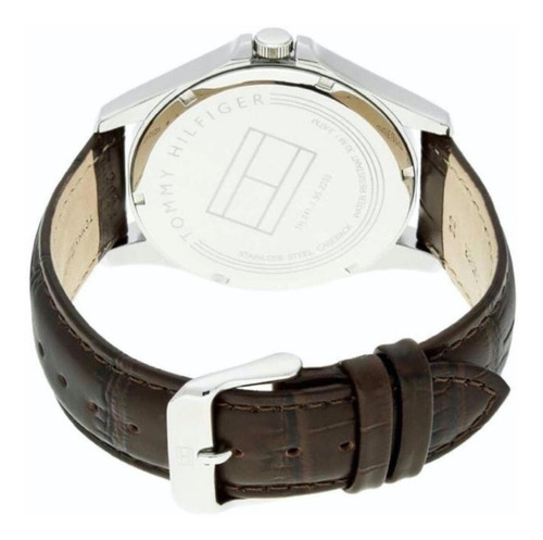 Reloj Tommy Hilfiger 1791377 Original Color de la malla Marrón Color del bisel Plateado Color del fondo Gris
