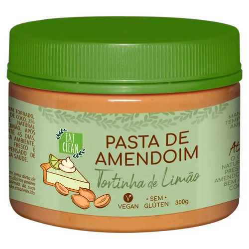 Pasta de Amendoim com Tortinha de Limão Vegana Eat Clean 300g