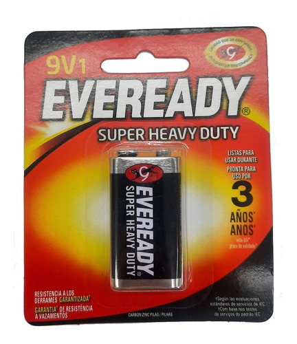 Bateria 9v Eveready