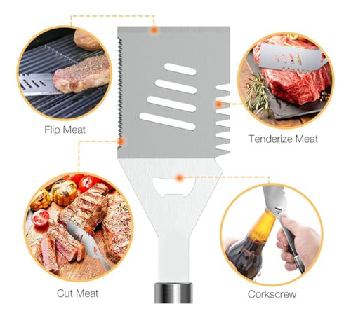 Juego De 57 Herramientas Para Barbacoa Con Termómetro