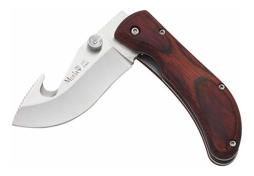 Navaja Española Muela® Pq Sw-8r Cachas De Madera Coral Color Marrón Oscuro