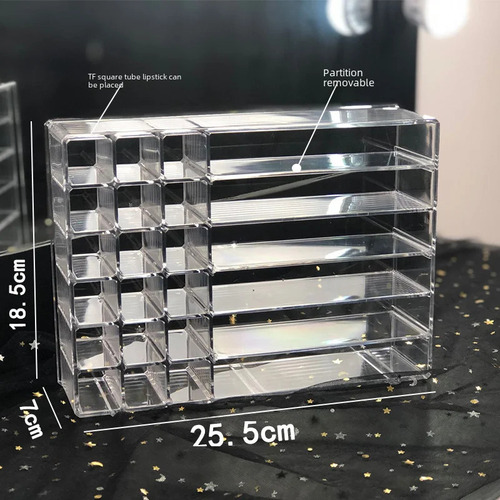 Cz Caja Organizadora Plástico Transparente Para Maquillaje Y