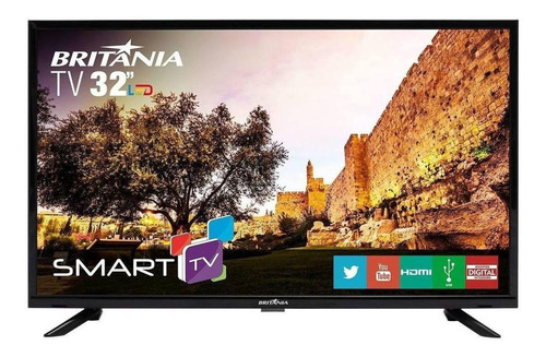 Imagem 1 de 3 de Smart TV Britânia BTV32G51SN LED HD 32" 110V/220V