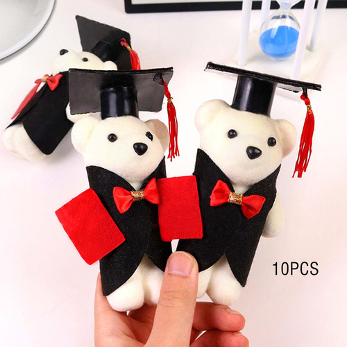 10 Uds. Oso Peluche Graduación, Decoración