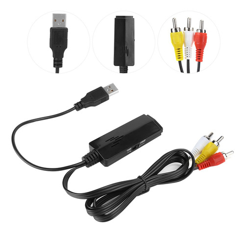 Adaptador Universal Mini Av A Hdmi De Línea Larga De Alta De