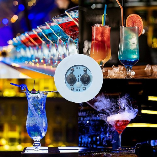 Imagen 10 de 10 de 20 Botellas Glorificadoras Pegatinas Led Posavasos