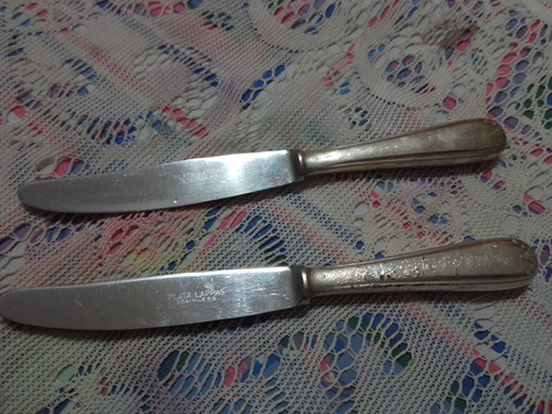 Set De 2 Cuchillos Y 3 Tenedores Plata Lappas. Oport