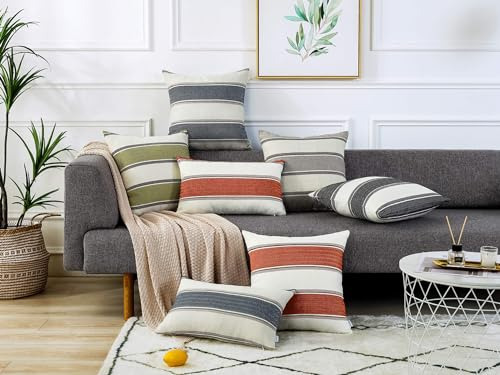 Conjunto De 2 Fundas De Almohada De Lino Estilo Granja Para