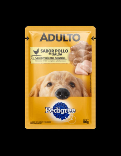 Pouch Pedigree Adulto Pollo En Salsa X 12 Unidades. Mp&m