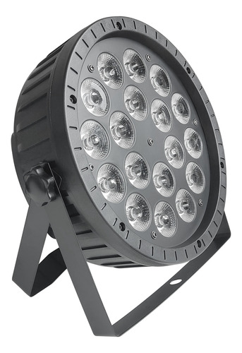 4x Canhao Refletor Slim 18 Leds 12w Rgbw Dmx 4n1 Powercon