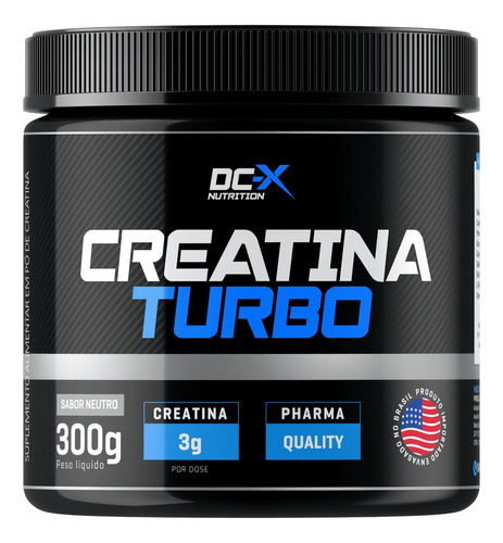 Creatina Turbo Monohidratada 300g Dc-x Nutrition