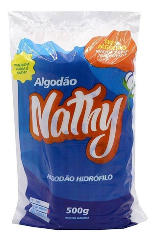 Algodão Hidrófilo Rolo 500g Nathy - Kit Com 4 Rolos