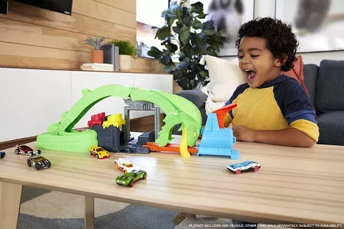 Pista Hot Wheels City Ataque Tóxico Da Cobra Serpente Slime em