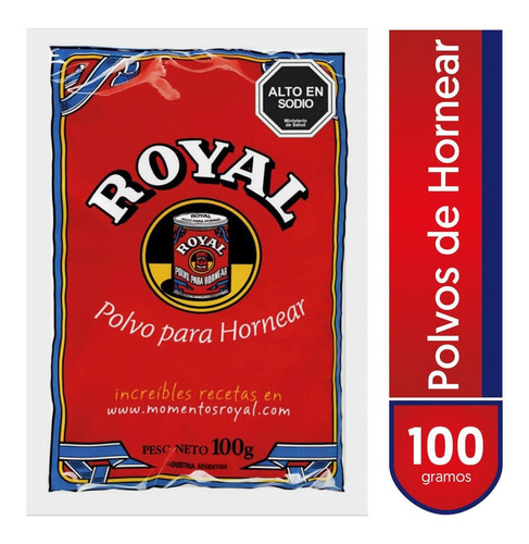 Polvos De Hornear Royal Sobre 100 G