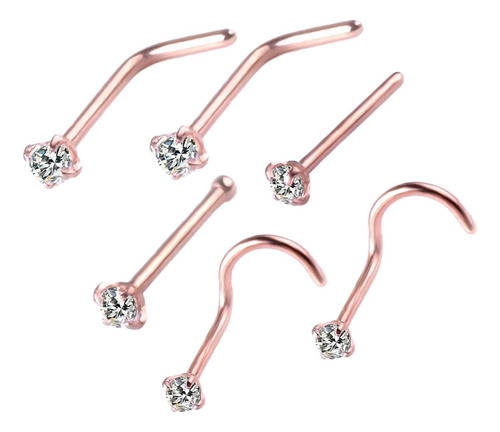 2 X 6 Piezas Pendientes De Nariz Anillos De Nariz Pendientes