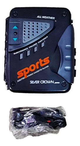 Walkman Personal Stereo Silver Crown Sports