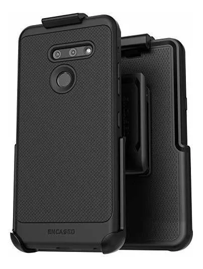 Funda Parachoques Negra Para LG G8 Thinq Y Clip Para Cinto