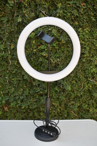 Aro De Luz Led 26 Cm Con Soporte 3 Modos De Iluminacion Usb