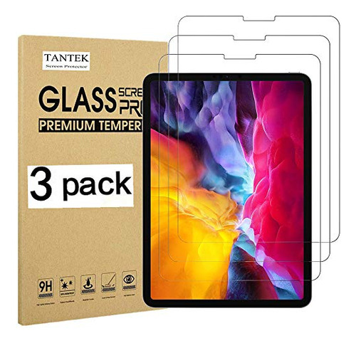 Tantek [3-pack Screen Protector For iPad Pro 11 Inch (2020 Y