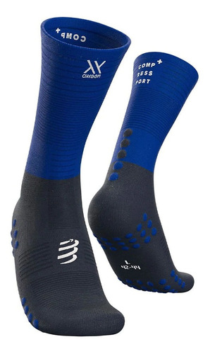 Compressport - Calcetín Mid Compression Azul