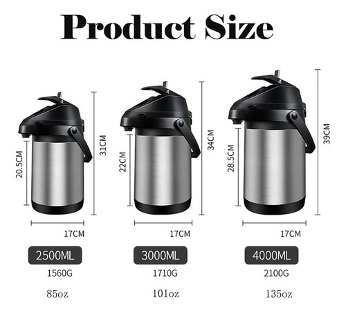 Termo Dispensador De Café Airpot De 135 Oz Y 4l Con ...