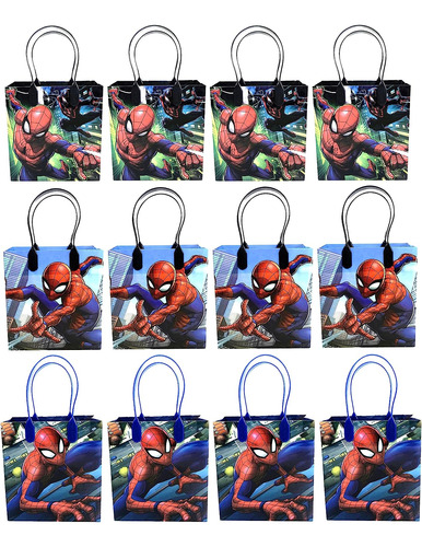 12pc Spiderman Goodie Bags Party Favor Bags Gift Bags