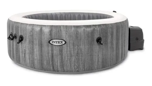 comprar Jacuzzi Inflable Intex Burbuja Madera 795lts 196x71cm 