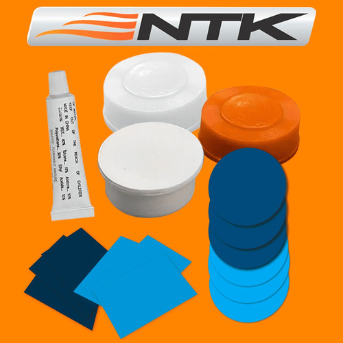 Kit Em Pvc Cola Remendo Reparo Para Colchão Inflável Nautika Azul
