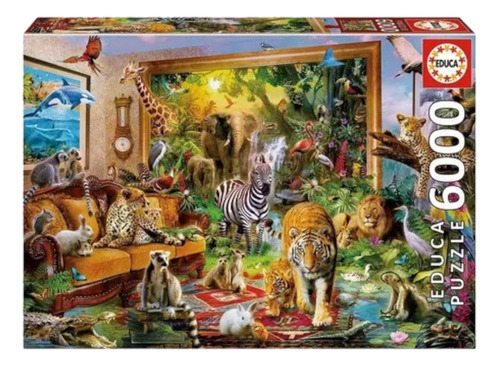 Rompecabeza Puzzle Animales Habitacion X 6000 Piezas Educa