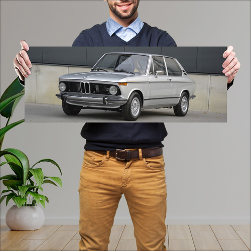 Cuadro 30x80cm Auto 1973 Bmw 2002 Tii Touring 81 25