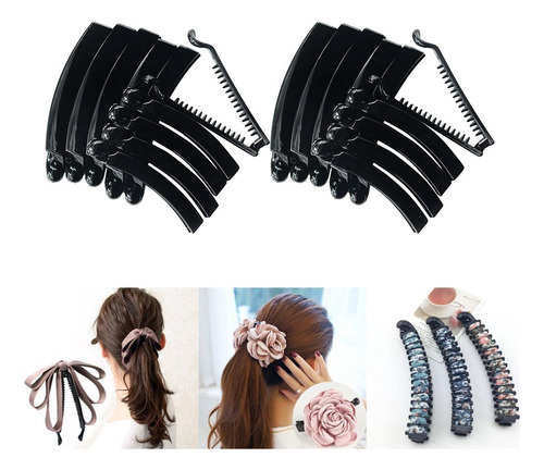 20 Unids Cabello Banano Combs Clips / Tail Hail Grips