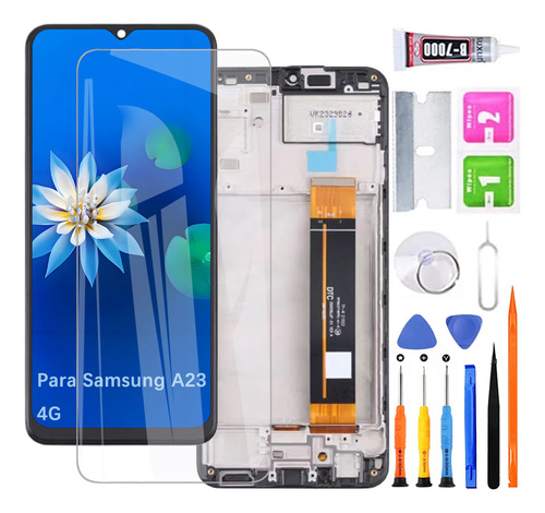 Pantalla para Samsung A23 4g A235m A235f con Marco H&LYCYJ