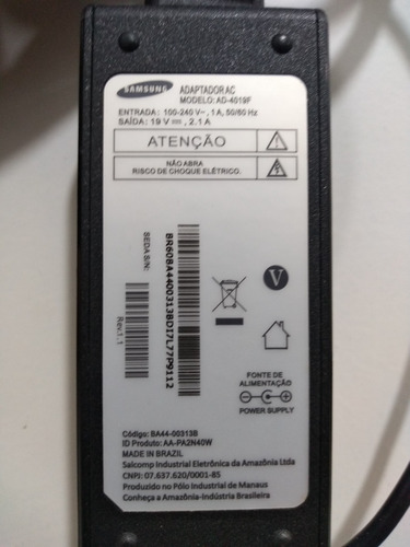 Fonte Carregador Ad-4019f Notebook Samsung (100%original)