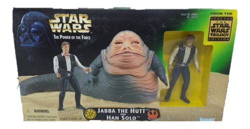 Kenner Star Wars Power Of Force Jabba The Hutt + Han Solo