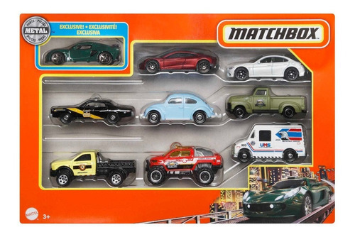 Vehículo Matchbox Basics Auto Básico 9 1:64 Modelo Variable Color Multicolor