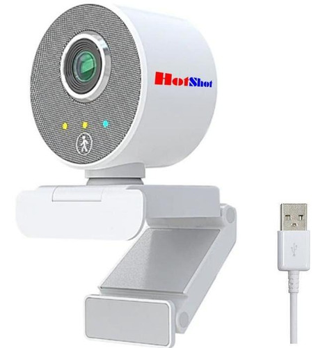 Cámara Web Para Game Streaming, Mxweh-001, Full Hd, Usb, Aut Color Blanco