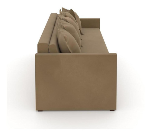Imagem 4 de 6 de Sofa-cama De 2 Lugares Emily De Suede Taupe 200cm
