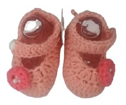 Zapatos De Bebe Tejidos A Crochet Niñas