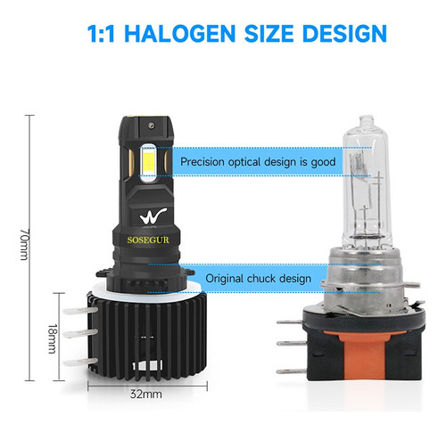 H15 Led 28000 Lumen Audi A3 A5 A6 Q7 / Sosegur