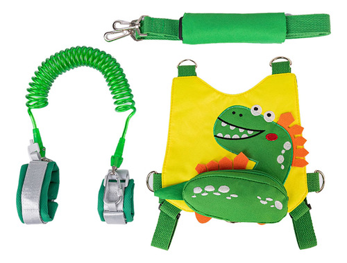 Correa Para Niños Pequeños + Correa De Muñeca Antipérdida, Correa Para Caminar De 8.2 Pies, Correa De Seguridad Para Niños, Niñas, Bebés Y Niños (verde)