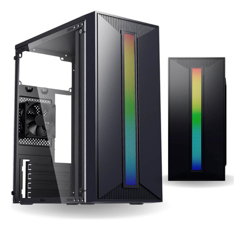 Gabinete Gamer Rgb Bg 042 Bluecase C/ 1 Fan Mini Tower Blaze