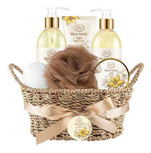 Set De Regalo Spa Con Aroma A Vainilla, Compatible Con Mujer