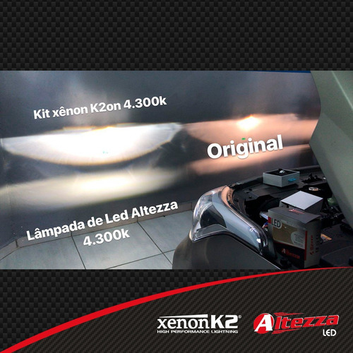 Imagem 9 de 10 de Kit Super Led H11 Ou H8 K2 Altezza 6500k 4300k
