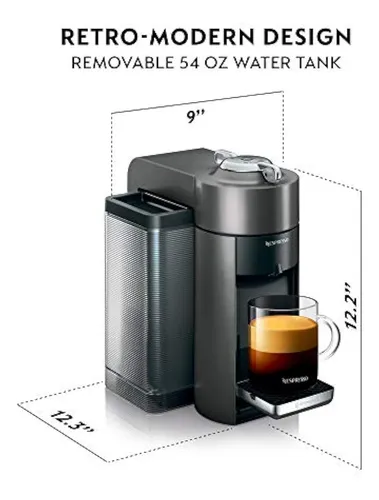 Cafetera Nespresso Vertuo Delonghi Grafito - Cafe Automatico